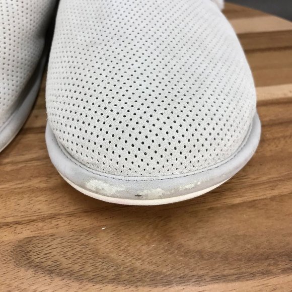 Reef White Perforated Faux Fur Lined Slip On Slippers Womens XL Size 11 - Picture 4 of 11